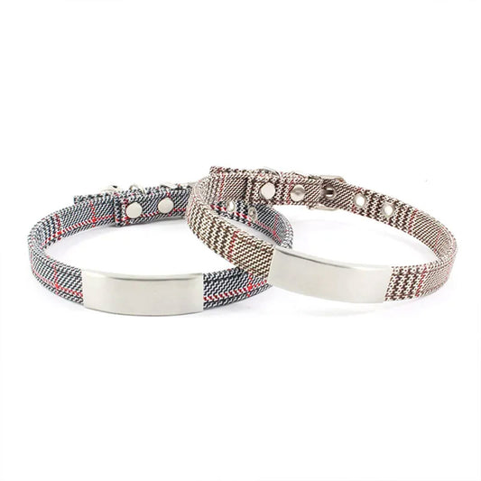 PetAffairs Personalized Dog Collar with Laser-Engraved ID Tag