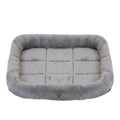 PetAffairs Plush Dog Bed with Calming Pad for Pets