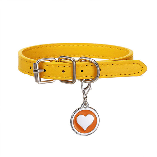 PetAffairs Customizable Pet Collar with Personalized Nameplate