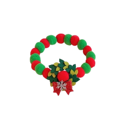 PetAffairs Christmas Theme Hairball Necklace Collar