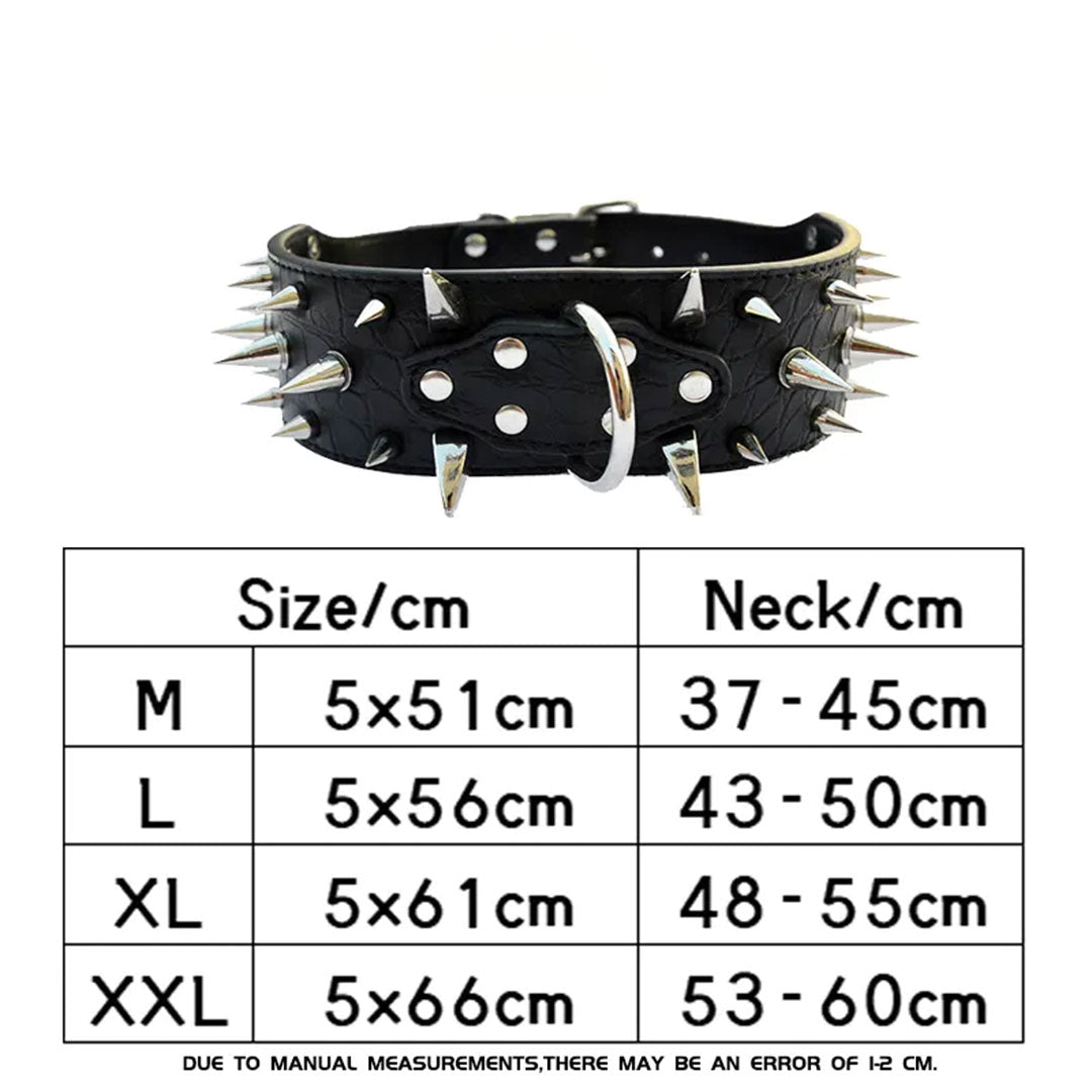 PetAffairs Spiked and Studded Dog Collar