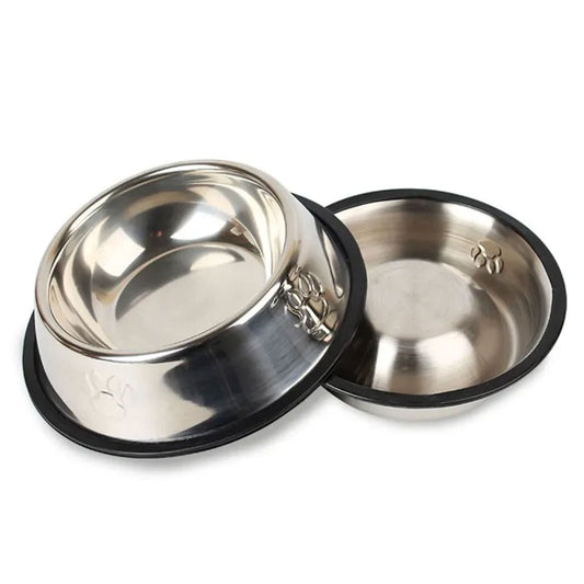 PetAffairs Stainless Steel Pet Bowl: Durable, Anti-Skid Feeder for Pet
