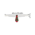 PetAffairs Christmas Red Plaid Elegant Bow Collars