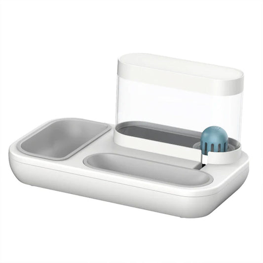 PetAffairs 2-in-1 Anti-Spill Food and Water Bowl for Pets