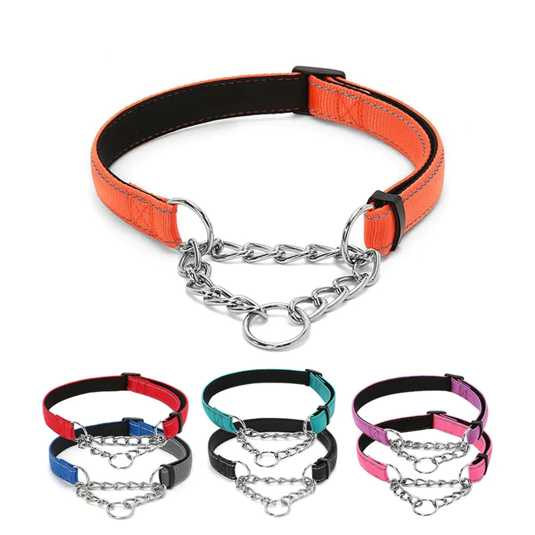 Reflective Martingale Dog Collar with Quick Release - Ideal for Large Dogs