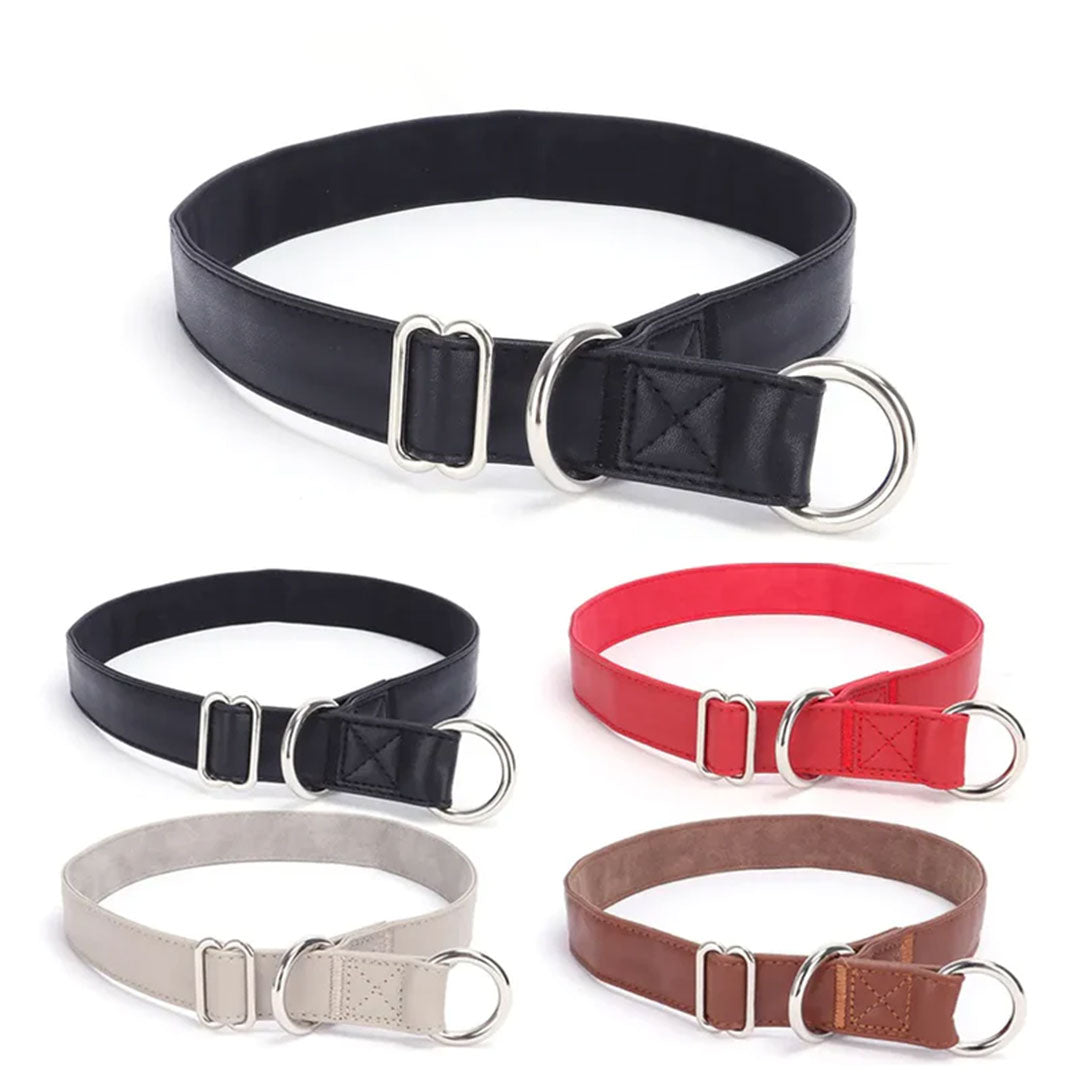 PetAffairs Fashion PU Leather Dog Collar Pet Collar Supplies