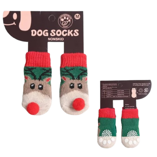 PetAffairs 4PCS Christmas Pet Socks