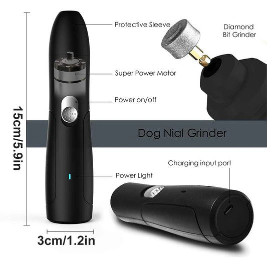 PetAffairs Pro USB Rechargeable Pet Nail Grinder