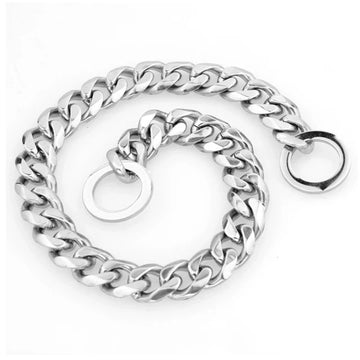 PetAffairs 15mm Stainless Steel Chain Dog Collar