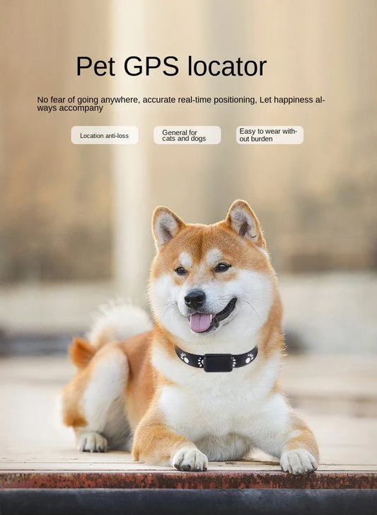 PetAffairs Pet GPS Tracker Waterproof Real-Time Locator for Cats and Dogs