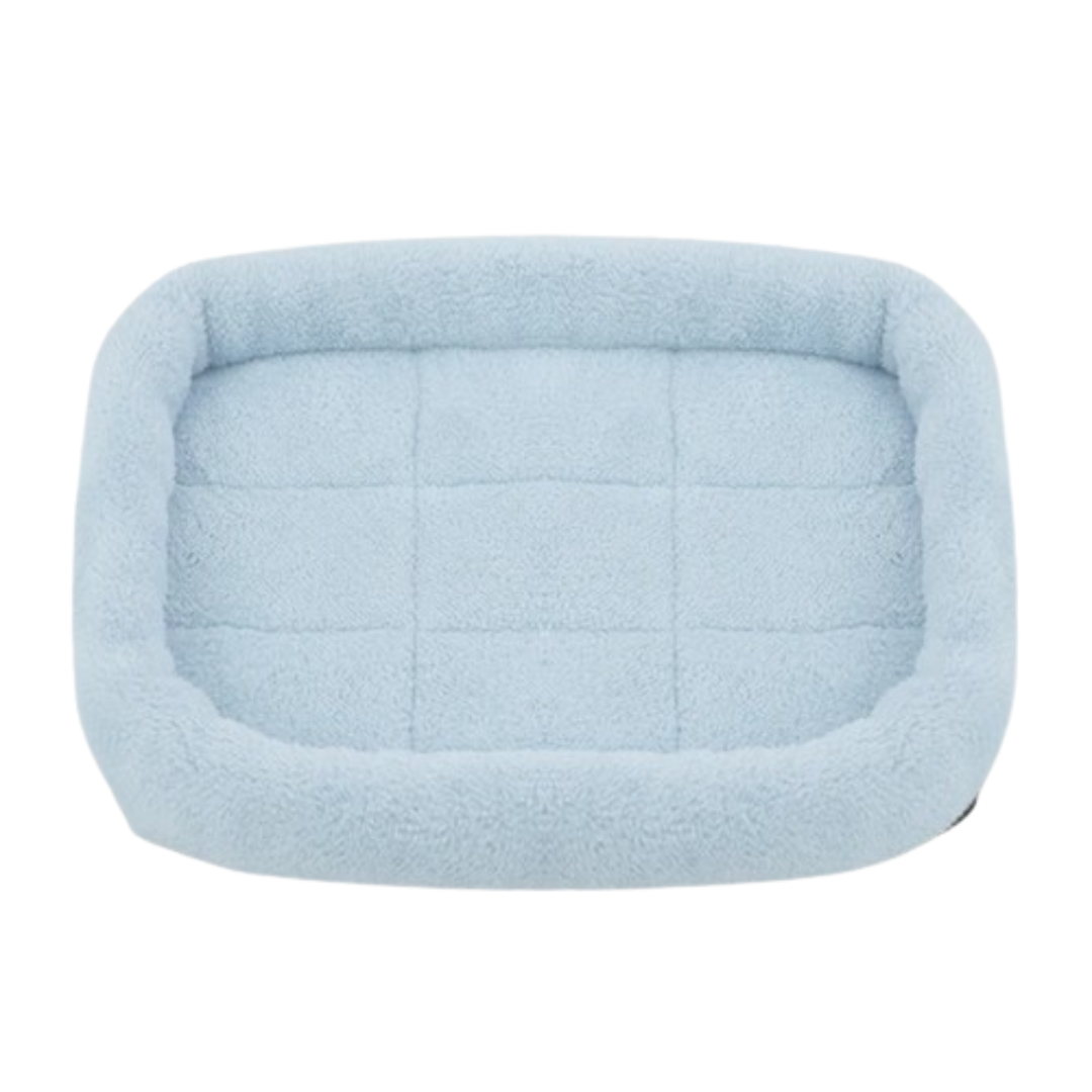 PetAffairs Plush Dog Bed with Calming Pad for Pets