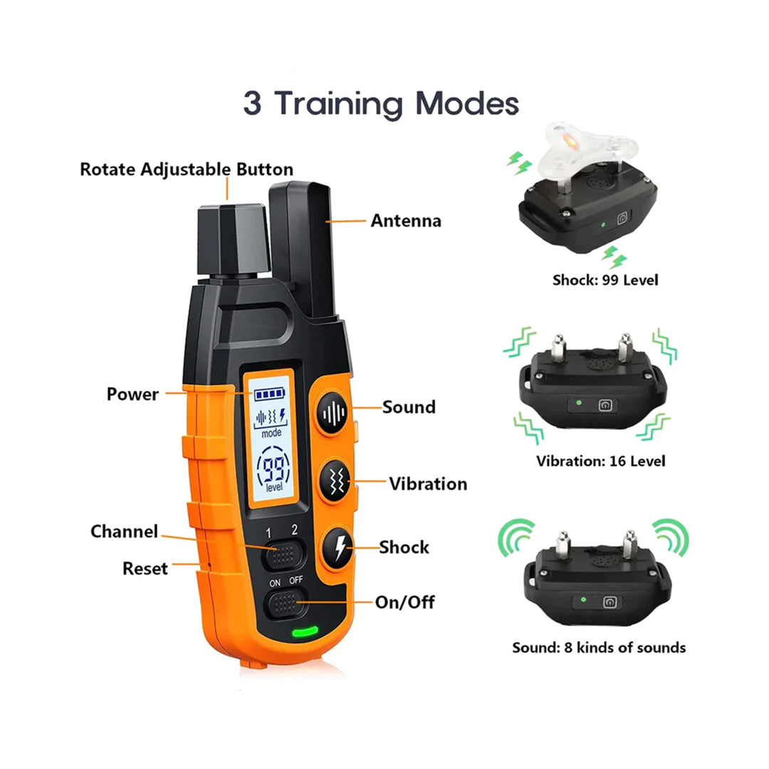 PetAffairs Pro Long-Range Waterproof Dog Training Collar with Remote