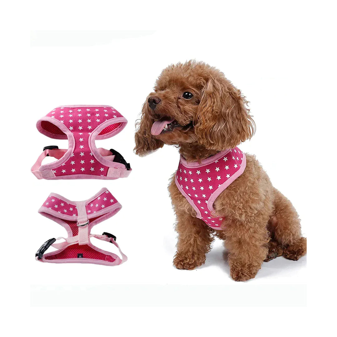Polka Dot Pet Harness and Leash Set with Chic Style