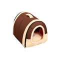 PetAffairs Soft and Portable Cozy Winter Dog Bed House