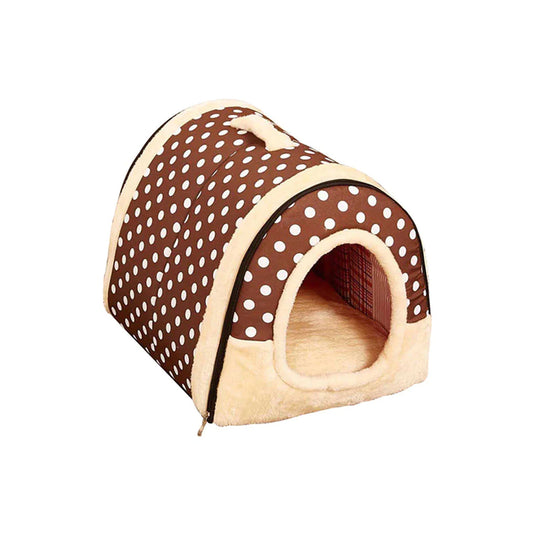PetAffairs Soft and Portable Cozy Winter Dog Bed House