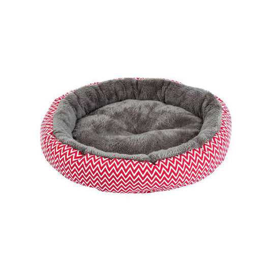 PetAffairs Round Winter Dog Bed for Pets