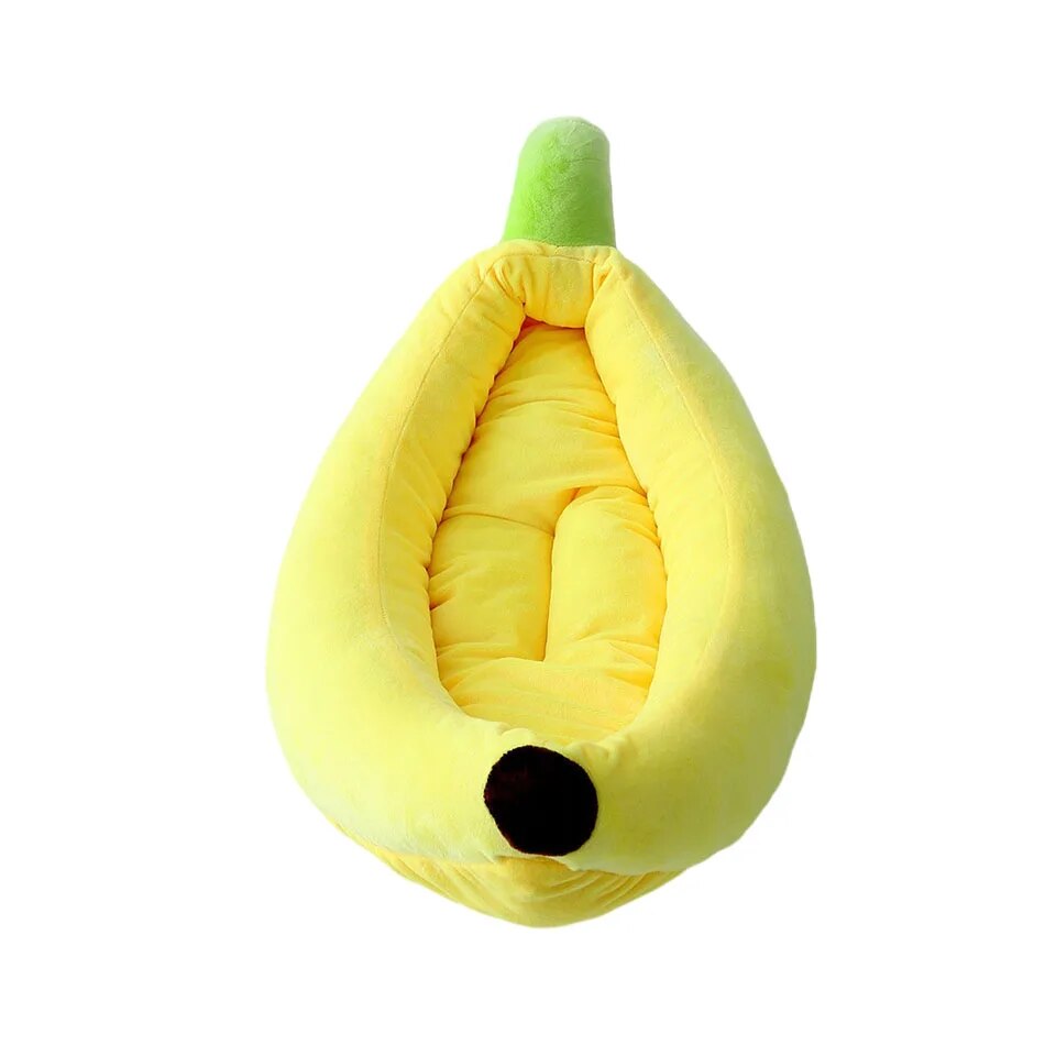 PetAffairs Washable Soft Cartoon Banana Pet Bed