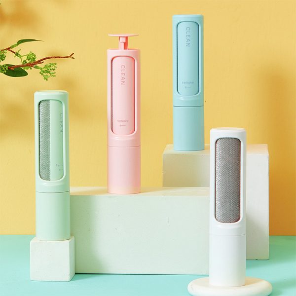 Reusable pet hair remover roller
