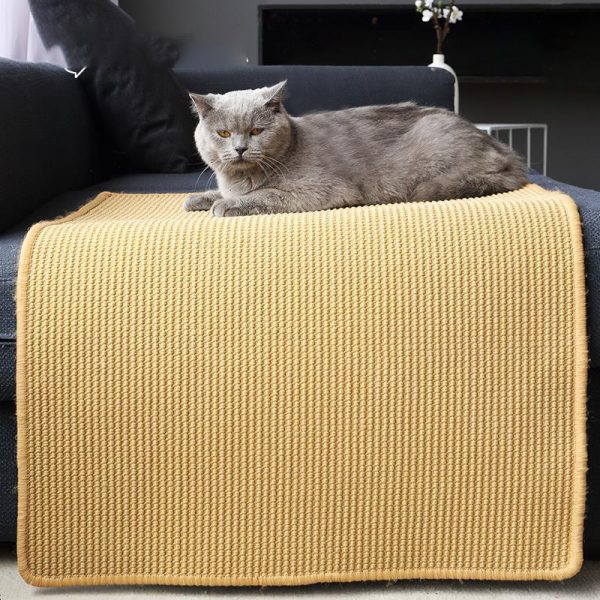 Wall-mounted cat scratcher