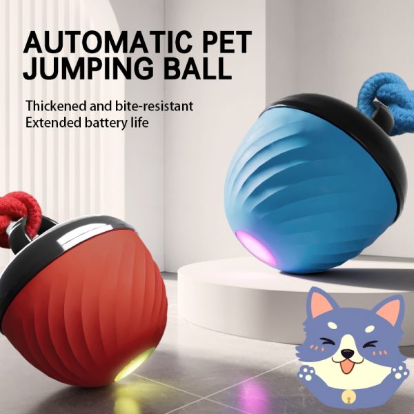 Motion-activated dog ball