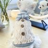 Holiday knit dog sweater