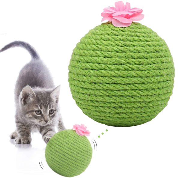 Sisal cat scratching ball toy