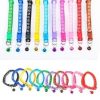 Colorful Footprint Cat Collar with Bell